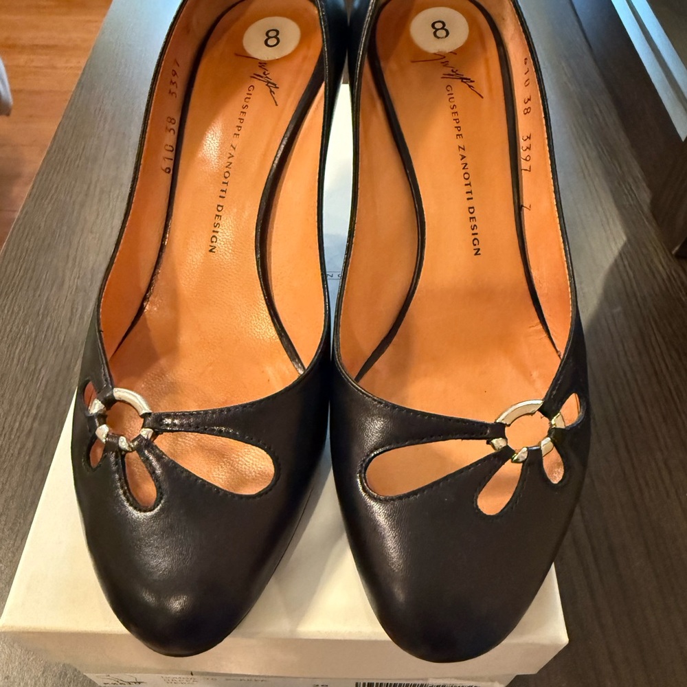 Giuseppe Zanotti Black Leather Women's Shoes